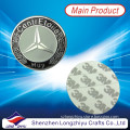 Decorative Custom Round Car Logo Badges Car Emblem Metal Nameplates Label with 3m Adhesive Sticker (LZY431)